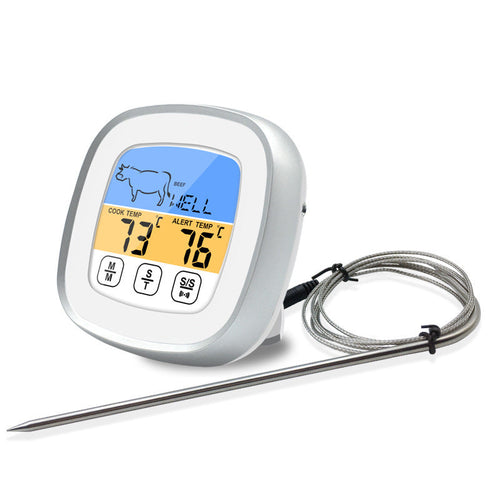 Precision Kitchen & BBQ Thermometer – Touch to Perfect Results